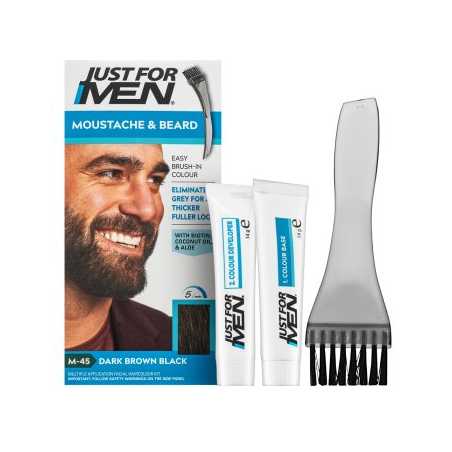 Just For Men Moustache & Beard Color M45 Dark Brown Black