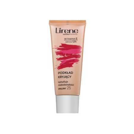 Lirene Vitamin E High-Coverage Liquid Foundation 25 Tanned 30 ml