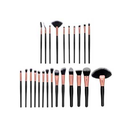 MIMO Makeup Brush Set Black 24 Pcs
