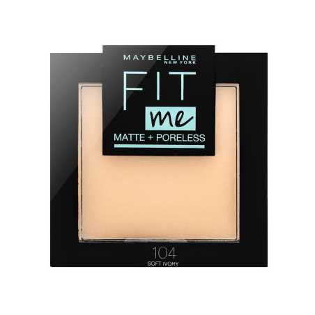Maybelline Fit Me! Matte + Poreless Powder 104 Soft Ivory 9 g