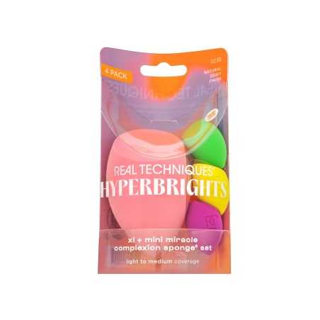 Real Techniques Hyperbrights XL + Mini Miracle Complexion Sponge Set