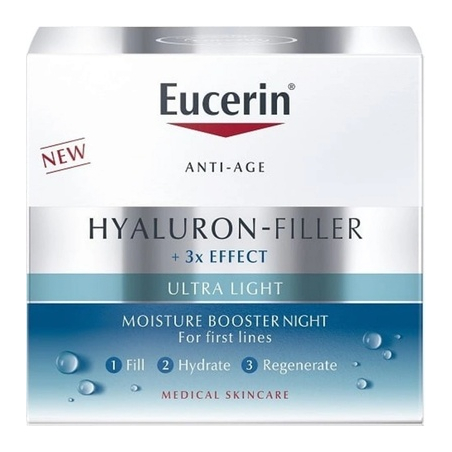 Noční hydratační booster Hyaluron-Filler+3x Effect (Moisture Booster Night) Eucerin - 50 ml