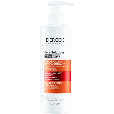 Obnovující šampon pro suché a poškozené vlasy Dercos Kera-Solutions (Resurfacing Shampoo) Vichy - 250 ml