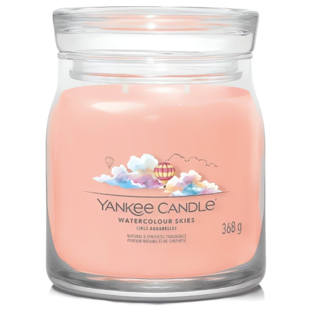 Aromatická svíčka Signature sklo střední Watercolour Skies Yankee Candle - 368 g