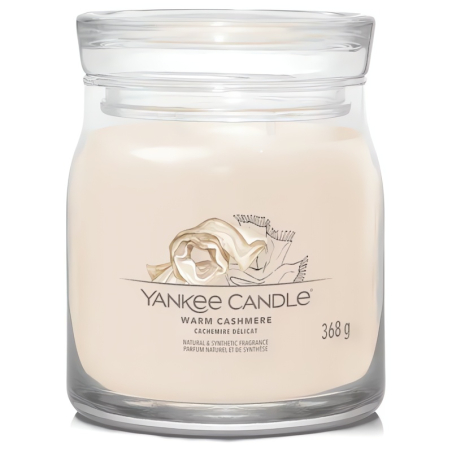 Aromatická svíčka Signature sklo střední Warm Cashmere Yankee Candle - 368 g