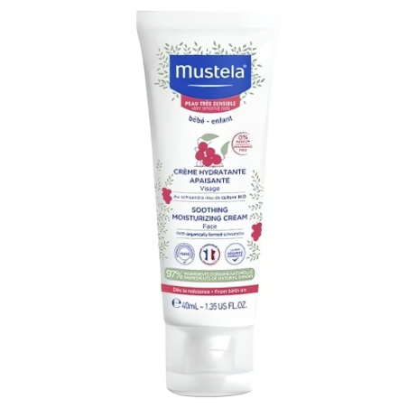 Dětský zklidňující hydratační krém na obličej (Soothing Moisturizing Cream) Mustela - 40 ml