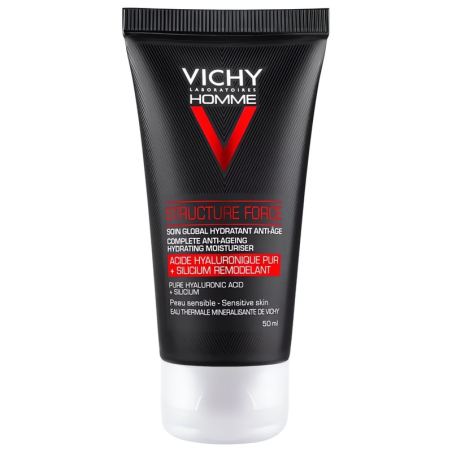 Hydratační pleťový krém s anti-age účinkem Homme Structure Force (Complete Anti-Ageing Hydrating Moisturiser) Vichy - 50 ml