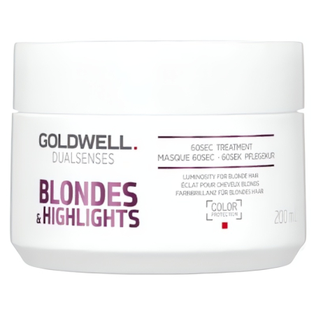 Regenerační maska neutralizující žluté tóny vlasů Dualsenses Blondes & Highlights (60 Sec Treatment) Goldwell - 200 ml
