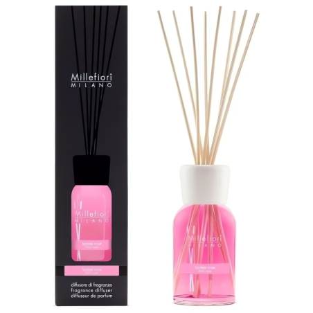 Aroma difuzér Natural Liči a růže Millefiori Milano - 100 ml