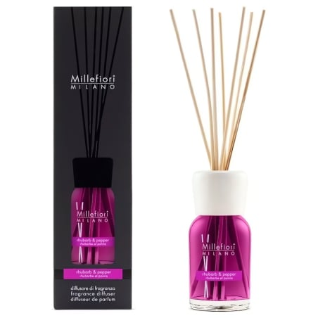 Aroma difuzér Natural Rebarbora a pepř Millefiori Milano - 250 ml