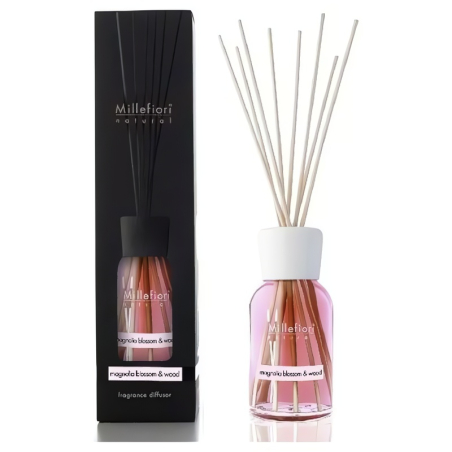 Aroma difuzér Natural Květy magnólie a dřevo Millefiori Milano - 500 ml