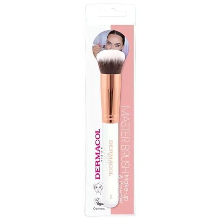 Kosmetický štětec na make-up a pudr s pouzdrem Rose Gold D52 Dermacol