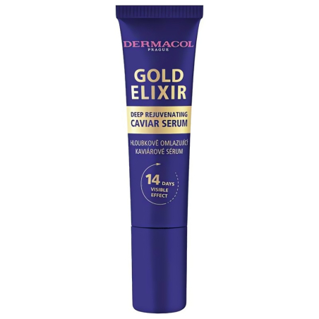 Omlazující kaviárové sérum Gold Elixir (Deep Rejuvenating Caviar Serum) Dermacol - 12 ml