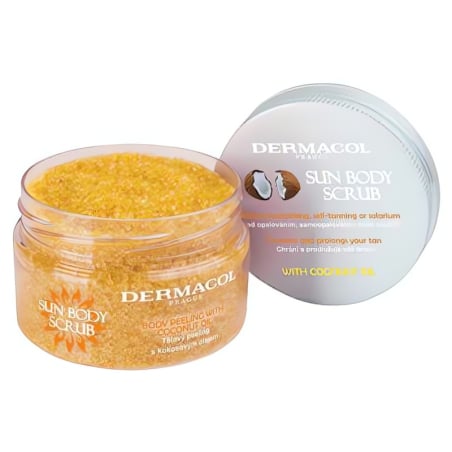 Tělový peeling s kokosovým olejem Sun (Body Scrub) Dermacol - 200 g