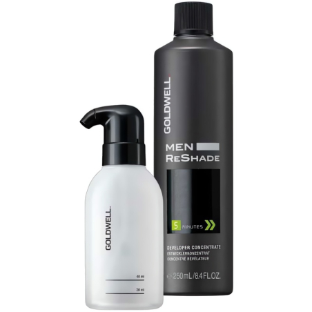 Sada pro tónování šedin u mužů Goldwell (Men ReShade Developer Concentrate & Applicator Set) Goldwell - 250 ml