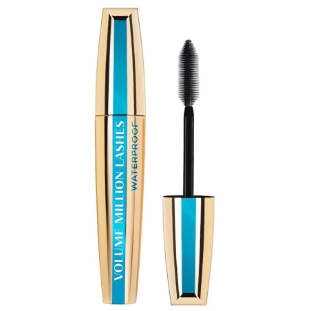 Voděodolná řasenka Volume Million Lashes Waterproof L'Oréal Paris / Odstín: Black - 9,4 ml