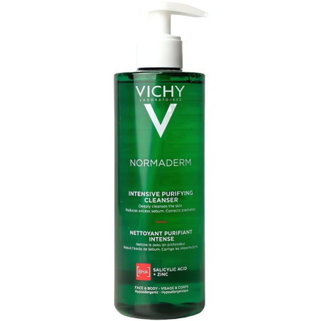 Hloubkově čisticí gel proti nedokonalostem aknózní pleti Normaderm (Intensive Purifying Cleanser) Vichy - 200 ml