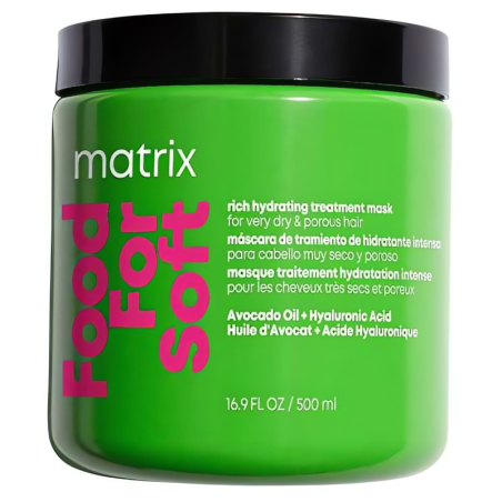 Hydratační maska na vlasy Food For Soft (Rich Hydrating Treatment Mask) Matrix - 500 ml