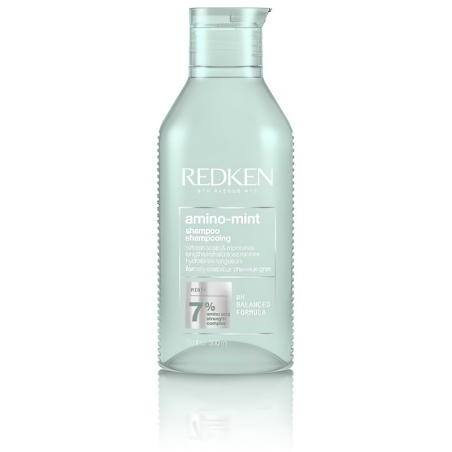 Čisticí šampon pro citlivou pokožku a rychle se mastící vlasy Amino Mint (Shampoo) Redken - 300 ml