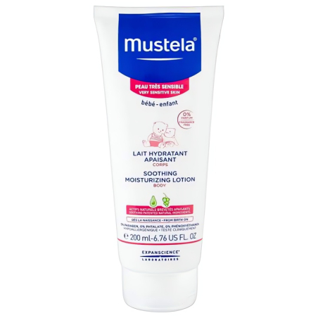 Dětské uklidňující hydratační mléko pro velmi citlivou pokožku (Soothing Moisture Lotion) Mustela - 200 ml