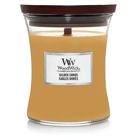 Vonná svíčka váza Gilded Sands WoodWick - 275 g