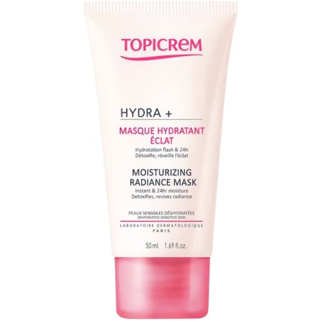 Hydratační a rozjasňující pleťová maska HYDRA+ (Moisturizing Radiance Mask) Topicrem - 50 ml
