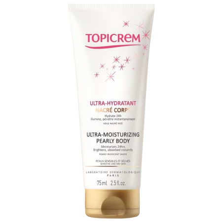 Perleťový ultra hydratační tělový krém Ultra Hydratant (Ultra Moisturizing Pearly Body) Topicrem - 75 ml