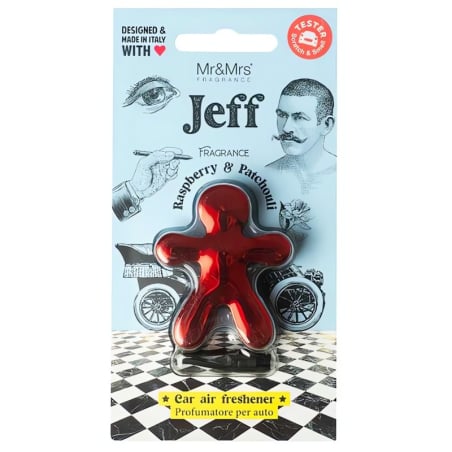 Jeff Chrome Raspberry & Patchouli / vůně do auta Mr&Mrs Fragrance