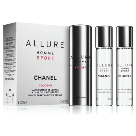 Allure Homme Sport Cologne / EDC 20 ml (plnitelný flakon) + náplň Chanel - 2 x 20 ml