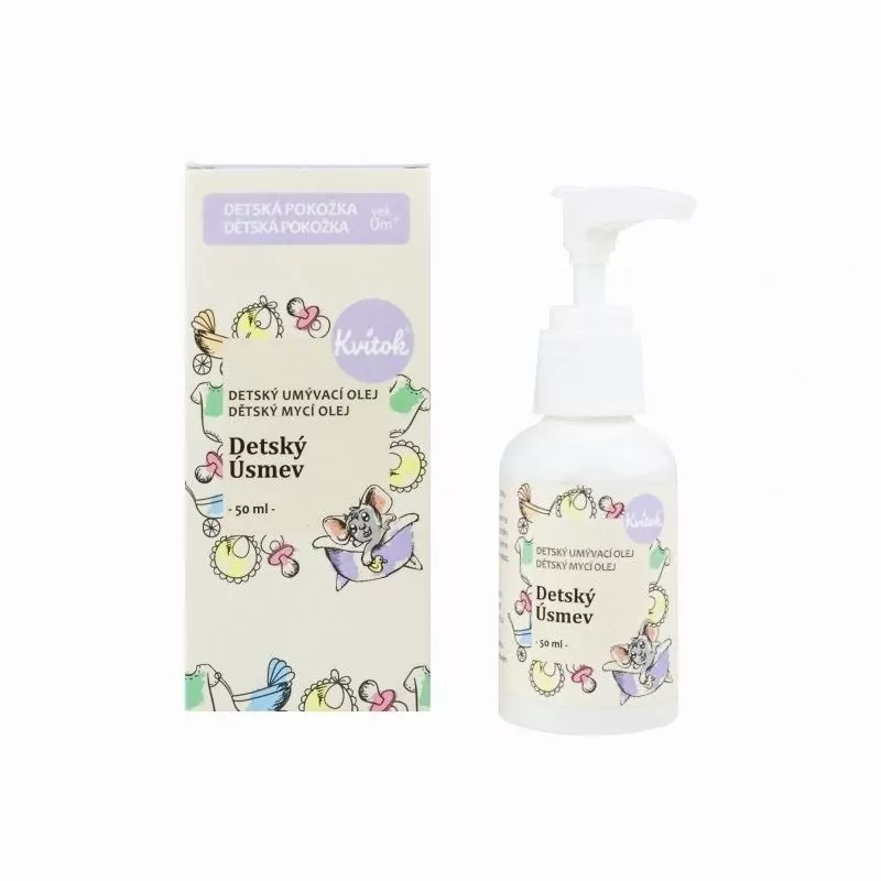 Dětský mycí olej "Dětský úsměv" Kvitok - 50 ml Dětský mycí olej "Dětský úsměv" Kvitok - 50 ml