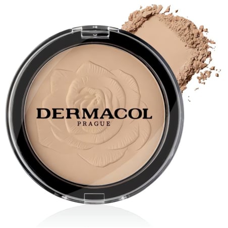 Kompaktní pudr s reliéfem růže Dermacol / Odstín: 4 - 8 g