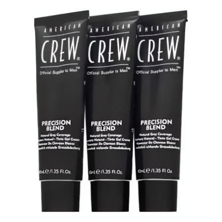 American Crew Precision Blend Natural Gray Coverage Light Blond 7-8 3 x 40 ml