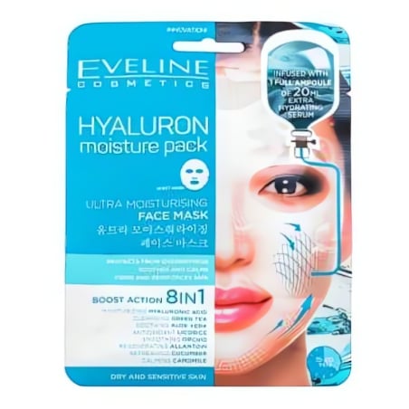 Eveline Hyaluron Moisture Pack Ultra Moisturising Face Mask 1 pcs
