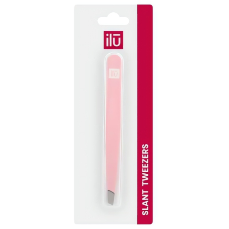 Ilu Slant Tweezers Pink