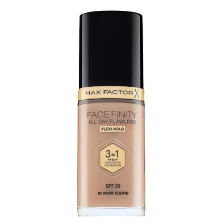Max Factor Facefinity All Day Flawless Flexi-Hold 3in1 Primer Concealer Foundation SPF20 45 30 ml