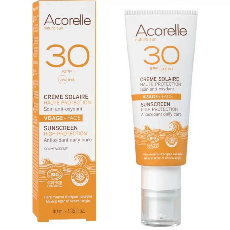 Opalovací krém na obličej SPF 30 Acorelle - 40 ml