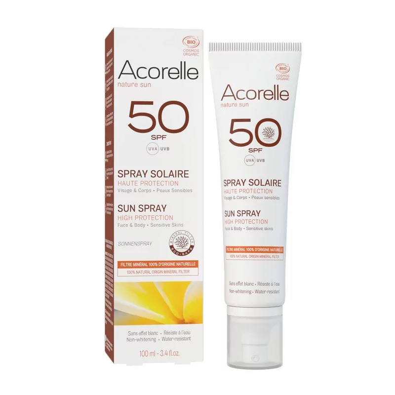 Opalovací mléko SPF 50 ve spreji Acorelle - 100 ml Opalovací mléko SPF 50 ve spreji Acorelle - 100 ml