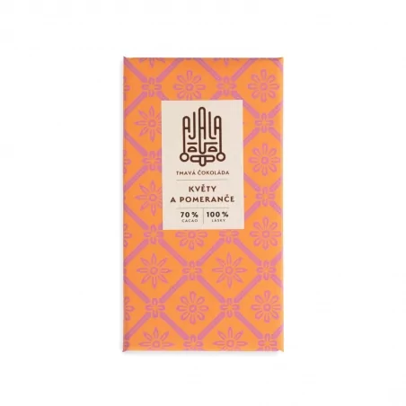 Květy a pomeranče tmavá čokoláda Ajala Chocolate - 45 g