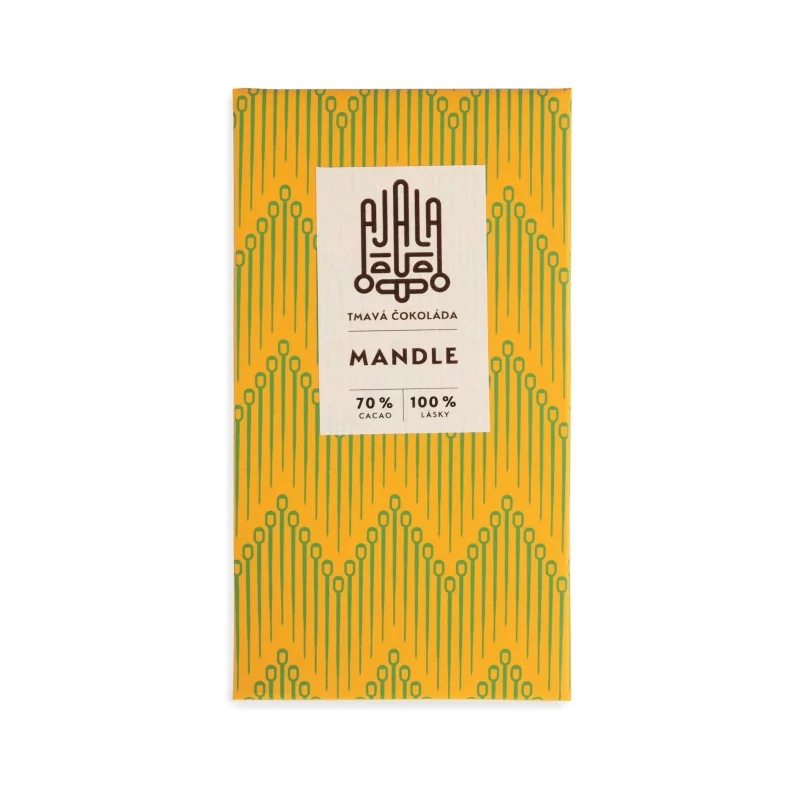 Mandle (BIO tmavá čokoláda) Ajala Chocolate - 45 g Mandle (BIO tmavá čokoláda) Ajala Chocolate - 45 g