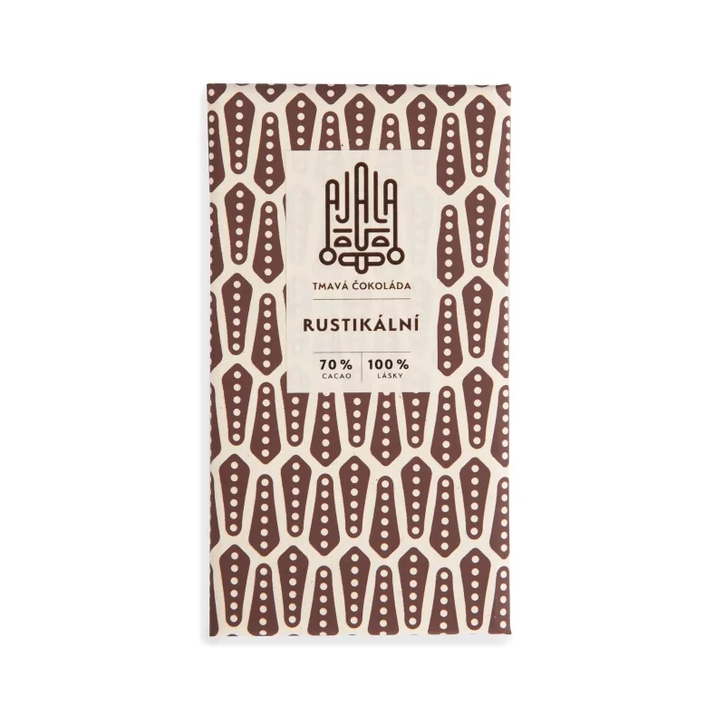 Rustikální (BIO tmavá čokoláda) Ajala Chocolate - 45 g Rustikální (BIO tmavá čokoláda) Ajala Chocolate - 45 g