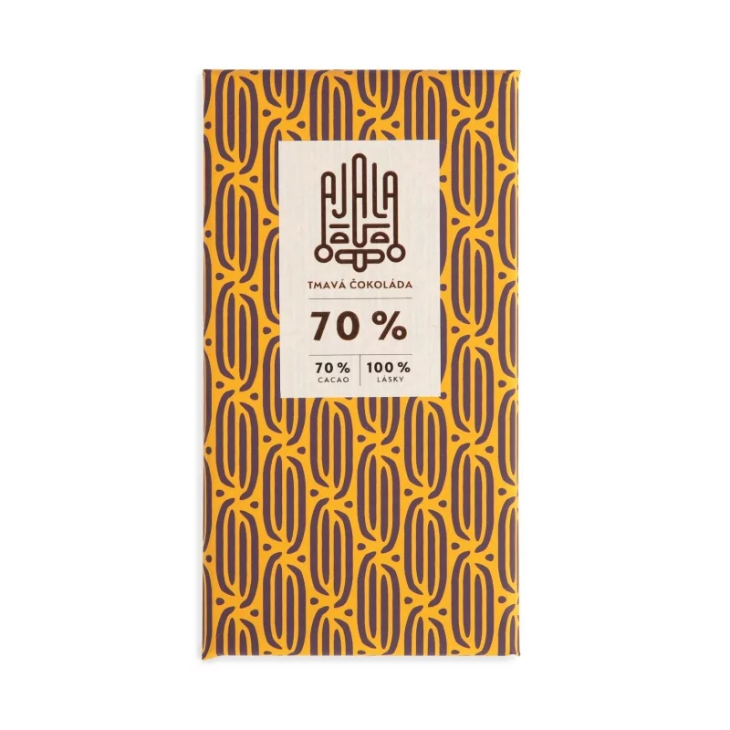 Tmavá čokoláda 70% BIO Ajala Chocolate - 45 g Tmavá čokoláda 70% BIO Ajala Chocolate - 45 g