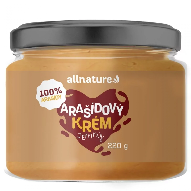 Arašídový krém s mléčnou čokoládou Allnature - 220 g Arašídový krém s mléčnou čokoládou Allnature - 220 g