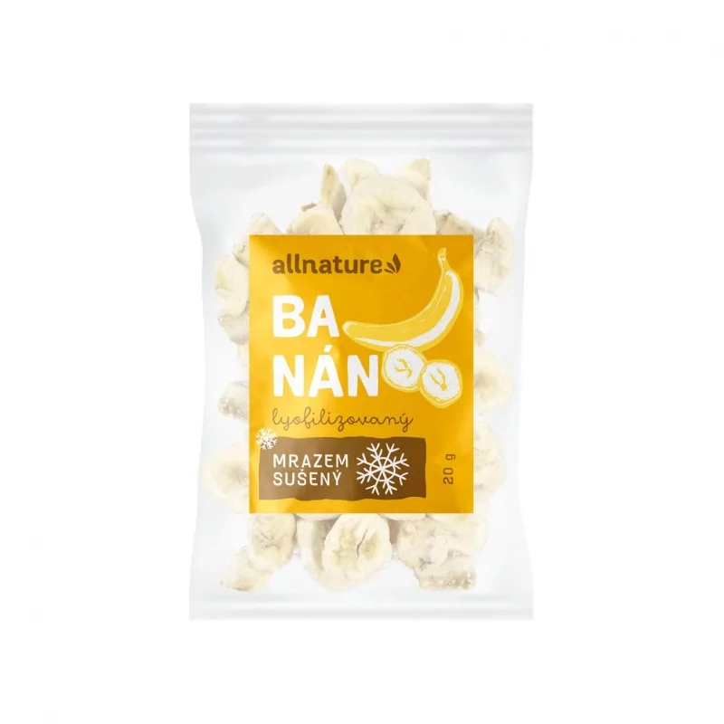 Banán sušený mrazem plátky Allnature - 20 g