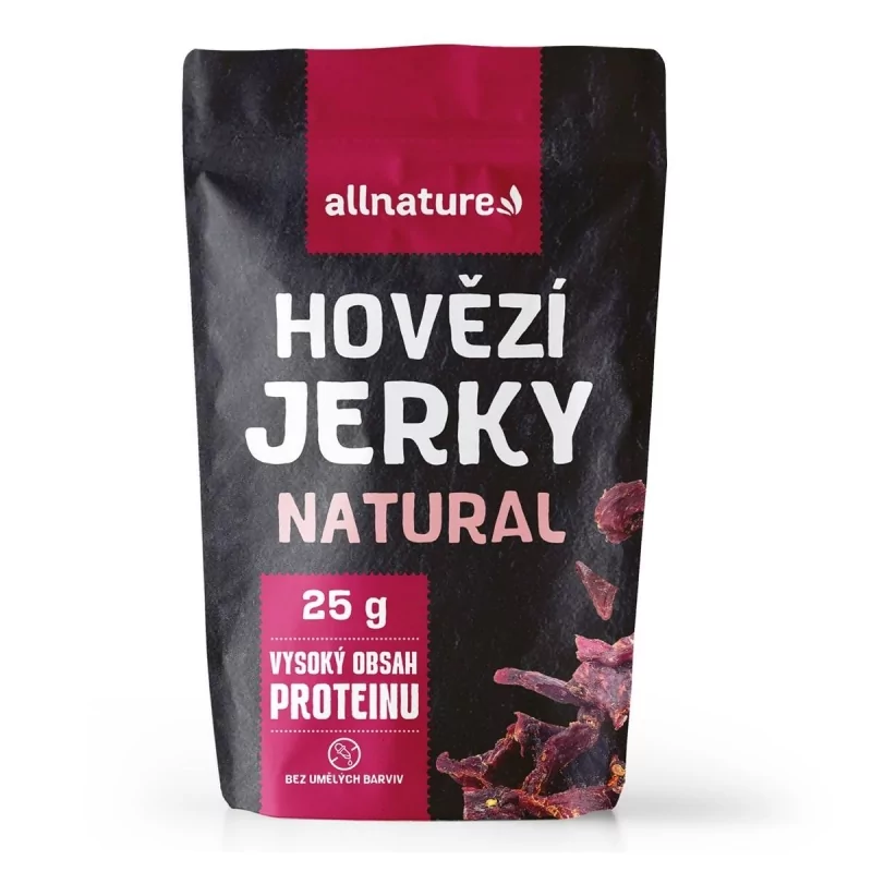 Beef Natural Jerky Allnature - 25 g Beef Natural Jerky Allnature - 25 g
