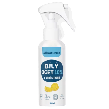 Bílý ocet sprej 10 % s vůní citrónu Allnature - 500 ml