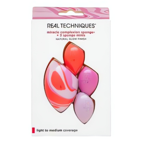 Real Techniques Berry Pop Miracle Complexion Sponge + 3 Sponge Minis