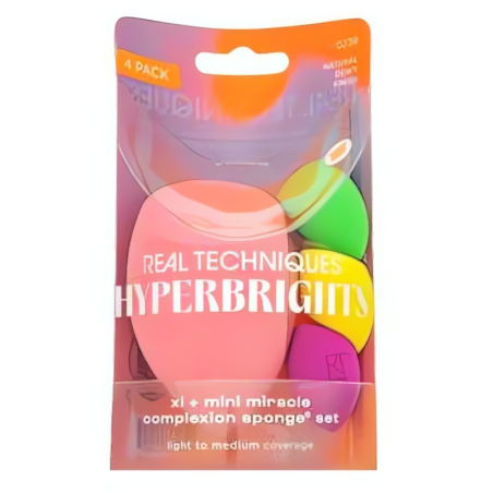 Real Techniques Hyperbrights XL + Mini Miracle Complexion Sponge Set