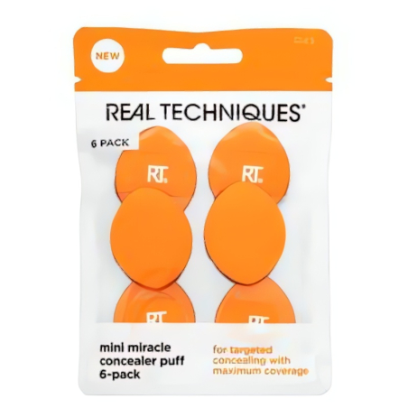 Real Techniques Mini Miracle Concealer Puff 6 Pack