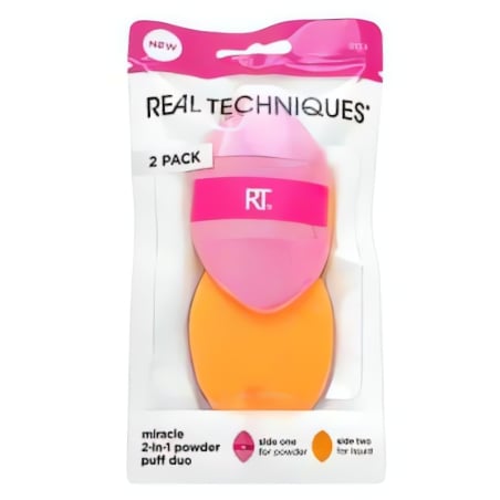 Real Techniques Miracle 2-in-1 Makeup Powder Puff Duo