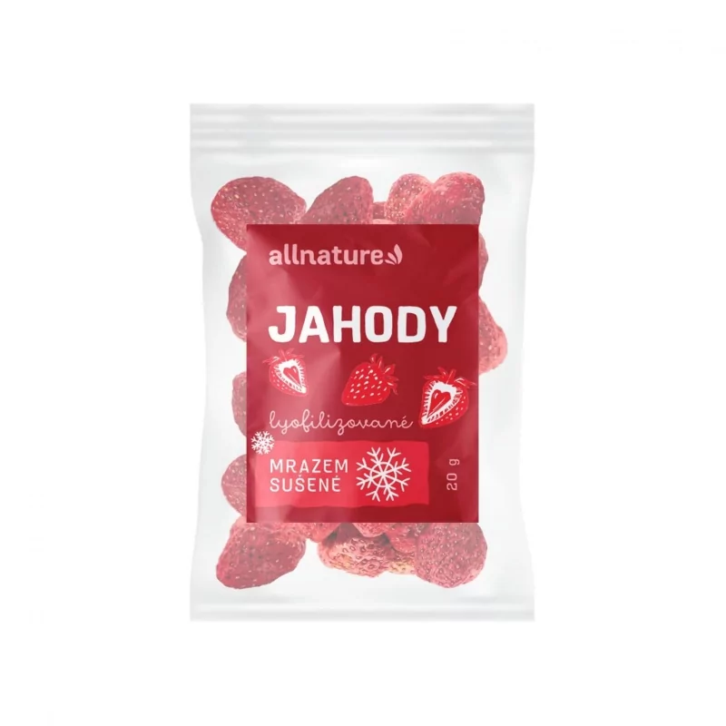 Jahody sušené mrazem Allnature - 20 g Jahody sušené mrazem Allnature - 20 g